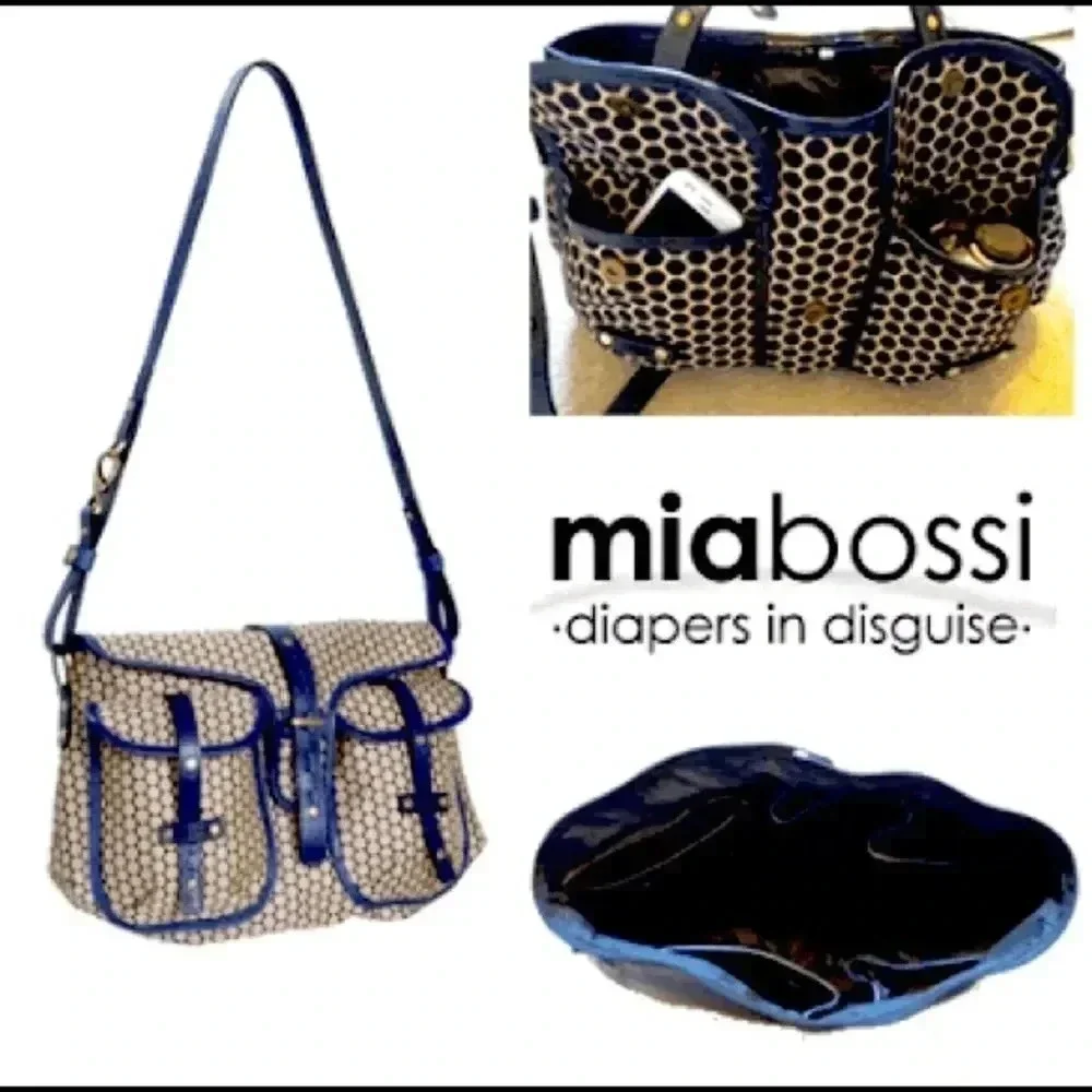 Mia Bossi Black Reese Diaper Bag